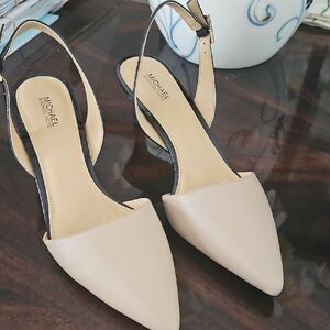 Michael Kors Women's Beige Slingback Flats